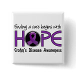 Cure Begins With Hope 5 Crohn's Disease buttons