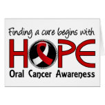 Cure Begins With Hope 5 Oral Cancer Greeting Cards