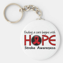 Cure Begins With Hope 5 Stroke Key Chains