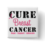 Cure Breast Cancer buttons