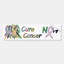 Cure Cancer NOW Bumper Sticker