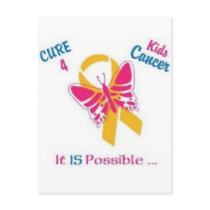 Cure for Kids Cancer, wear gold for my daughter in Postcards