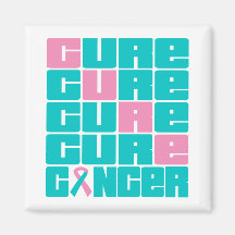 CURE Hereditary Breast Cancer Collage Refrigerator Magnets