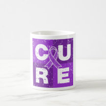 CURE Lupus Distressed Cube Mug