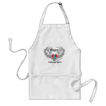 Cure Peritoneal Cancer Heart Tattoo Wings Aprons