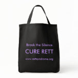 CURE RETT, Break the Silence., www.rettsyndrome... Bags