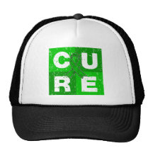 CURE TBI Distressed Cube Hats