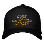 CURECHILDHOODCANCER embroidered hats