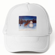 Curiosity Deer and Snowman Hat