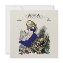 Curious Alice ~ Invitiations Wonderland Personalized Invites