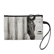 Curious Black Horse Coin Wallet