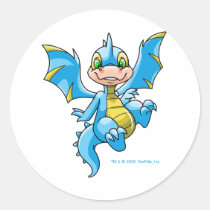 Curious blue Scorchio stickers