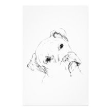 Curious Boxer Pup Stationery