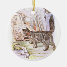 Curious Cat Artwork Ornament
