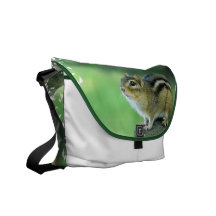 Curious Chipmunk  Messenger Bag