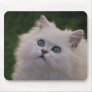 Curious cute kitten mouse pad