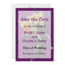 Curious Daffldils Personalized Invites