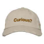 Curious? embroidered hats