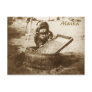 Curious Eskimo child with washboard Post Card