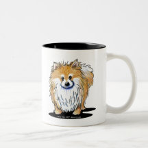 Curious Pomeranian Coffee Mugs