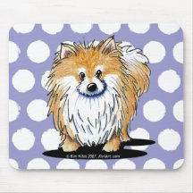 Curious Pomeranian Mousepads