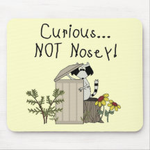 Curious Racoon Mouse Pads