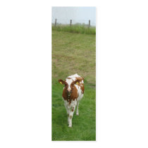 Curious Young Cow Photo Bookmark Gift