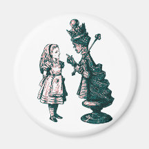 Curiouser & Curiouser Refrigerator Magnet