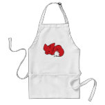 Curled Sleeping Fox Apron