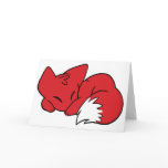 Curled Sleeping Fox cards