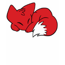 Curled Sleeping Fox T Shirts