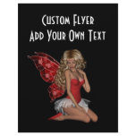 Curly Blonde 3D Fairy in Pink flyers