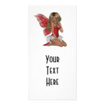 Curly Blonde 3D Fairy in Pink photo cards