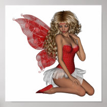 Curly Blonde 3D Fairy in Pink