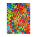 Curly Colours Postcard