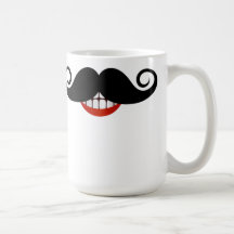 Curly Moustache Mug