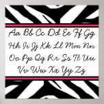 Cursive Alphabet Poster posters