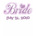 Cursive Bride Lavendar Spaghetti Strap Tank Top t-shirts