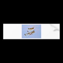 Curtis P-40 Warhawk & North American B-25 bumper stickers