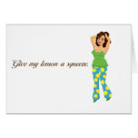 Curvalicious Girls Love Lemons Greeting Card