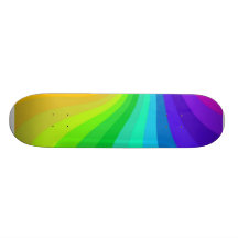Curved colours skate board deck