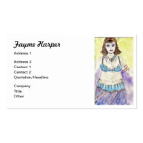Curvy Belly Dancer Business Cards