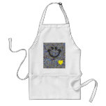 Curvy Lines Batik Blue Smile Apron