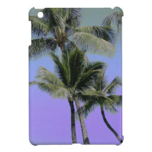 Curvy Palms and Colourful Sky