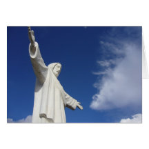 cusco statue greeting card