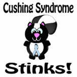 Cushing Syndrome Stinks Skunk Awareness Design photo sculptures