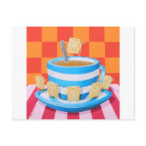Custard Cream Tea postcards