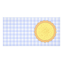 Custard Tart Pie. Custom Photo Card