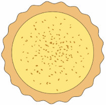 Custard Tart Pie. Photo Cutouts