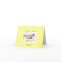Custards Last Flan Funny Cartoon Note Card
